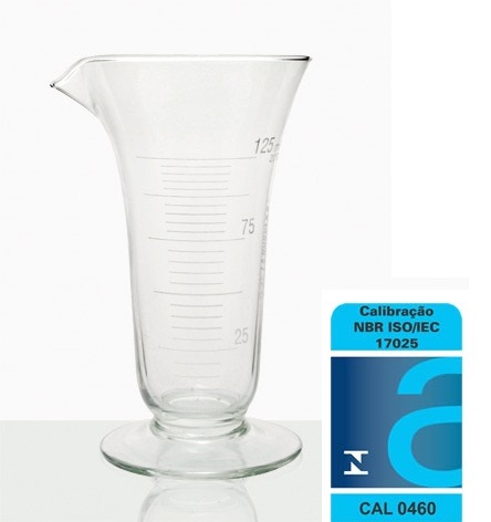 Cálice Graduado de Vidro Com Certificado RBC