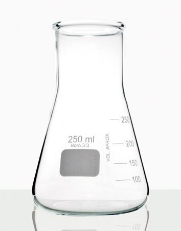 Erlenmeyer Graduado Boca Larga