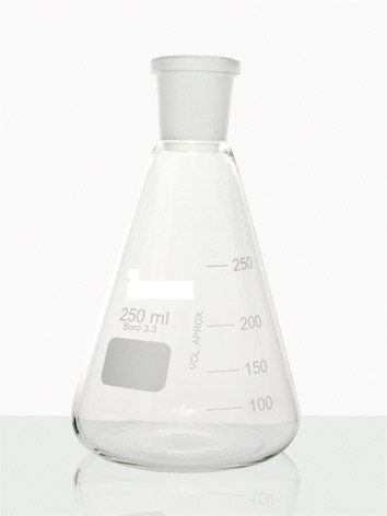 Erlenmeyer Graduado Com Junta Esmerilhada