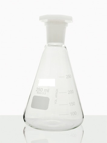 Erlenmeyer Graduado Com Rolha de Poli