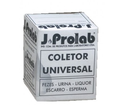 Frasco Coletor Universal Graduado 80ml Tampa 9mm – Em Polipropileno (Transparente)