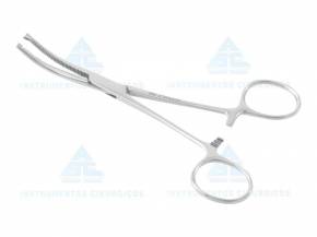 Pinça Kocher Hemostática 1×2 Dentes Curva