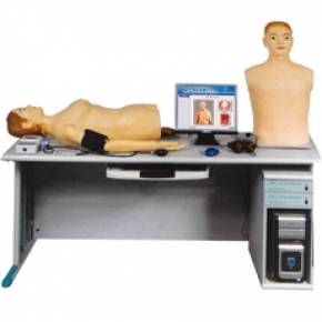 Kit de Simulador Avançado de Habilidades Médicas Ausculta Palpação Abdominal e PA