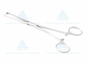 Pinça Allis 12cm Baby 5×4 Dentes Para Intestino e Tecido