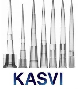 Ponteiras Com Filtro Livre de Rnase, Dnase e Pirogênios marca Kasvi pct c/1000 Unidades-