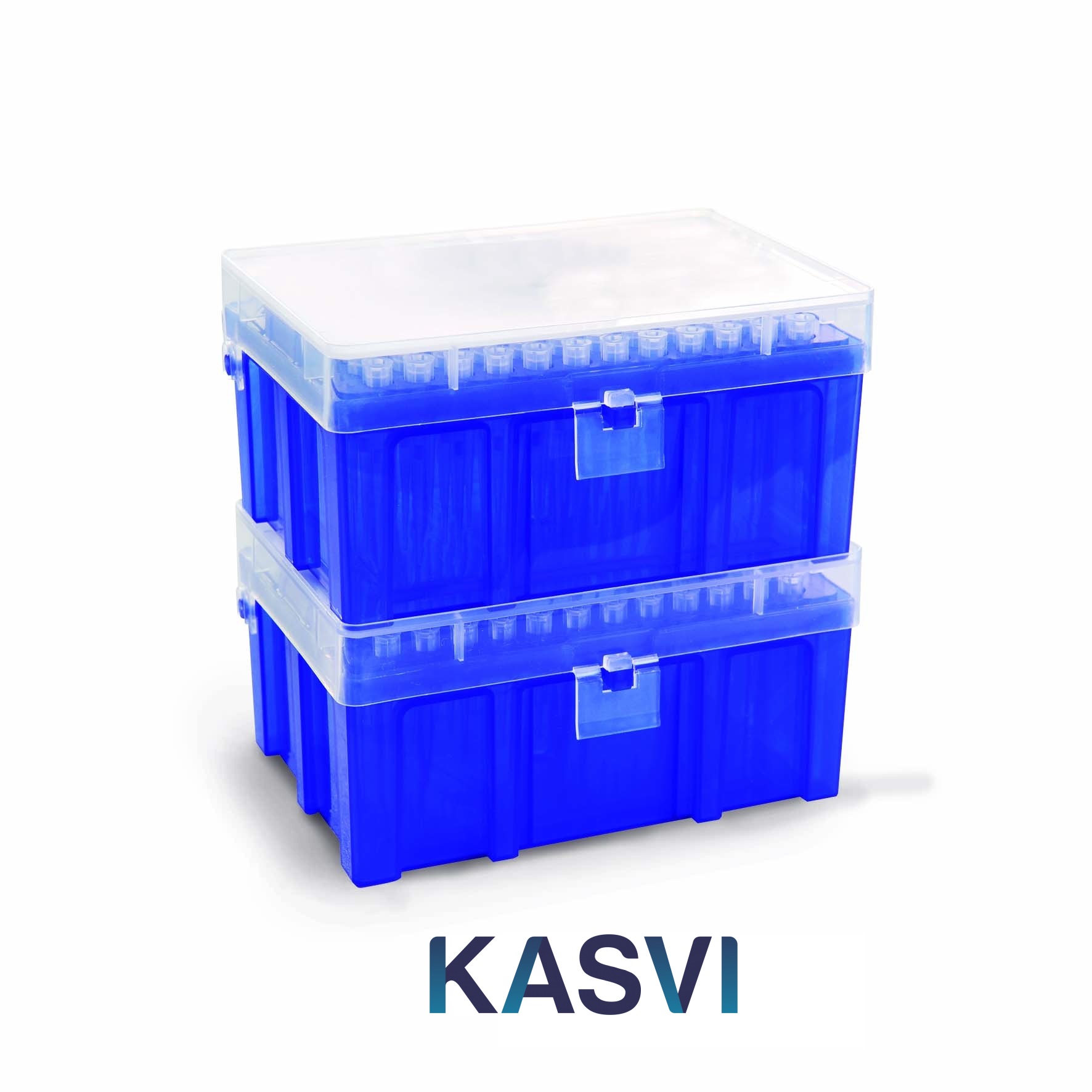 Ponteiras Com Filtro Livre de Rnase, Dnase e Pirogênios marca Kasvi Rack c/ 96 Unidades