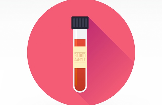 tubo de ensaio coleta de sangue
